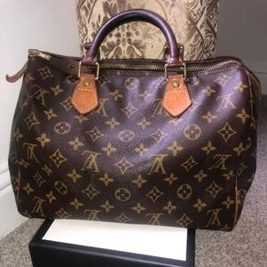 Louis Vuitton Speedy Monogram 25 Brown Canvas